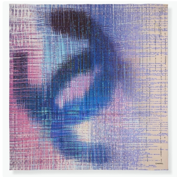 CHANEL Accessories - CHANEL Pre-Loved Multicolored 'CC' Scarf